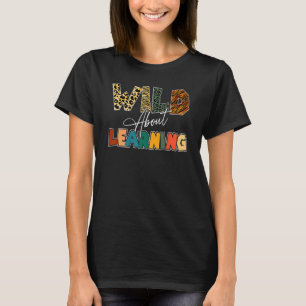 Camiseta Selvagem Sobre Aprender Professor Leopard De Volta