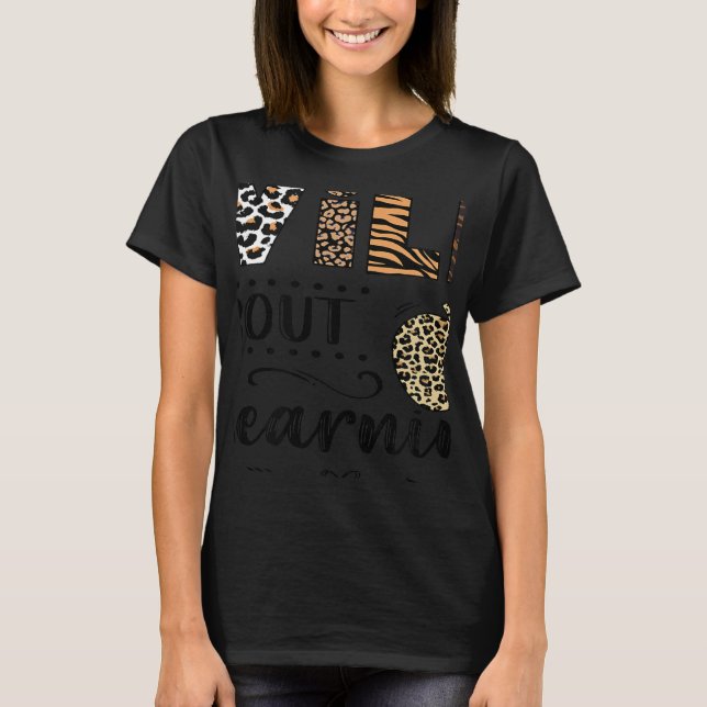 Camiseta Selvagem Sobre Aprender Professora De Volta Ao Col (Frente)