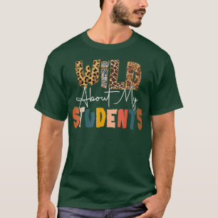 Camiseta Selvagem Sobre Aprender Professora De Volta Ao Ens