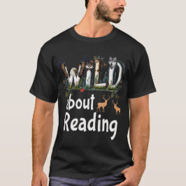 Camiseta Selvagem Sobre Leitura De Livros De Animais De Zoo