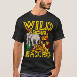 Camiseta Selvagem Sobre Ler De Volta Aos Livros De Professo