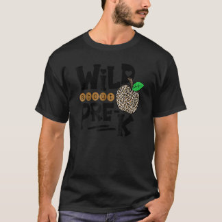 Camiseta Selvagem Sobre O Pré K Leopard De Volta Ao Profess