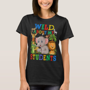 Camiseta Selvagem Sobre Os Estudantes Safari Animais Selvag