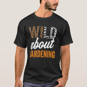 Camiseta SELVAGEM Sobre Tipografia Criativa de Jardinagem