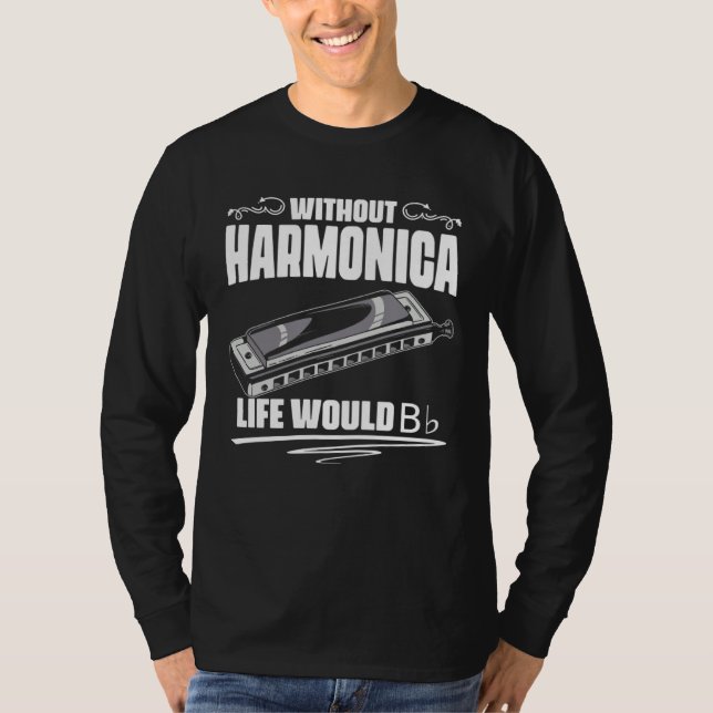 Camiseta Sem a gaita a vida seria plana Bb Francês (Frente)