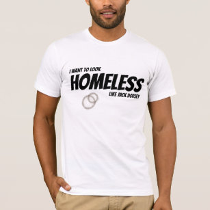 Camiseta Sem-Abrigo Como Jack Dorsey