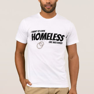 Camiseta Sem-Abrigo Como Jack Dorsey