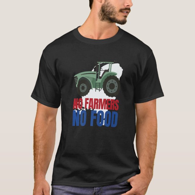 Camiseta Sem Agricultores Sem Comida Países Baixos Boerenop (Frente)