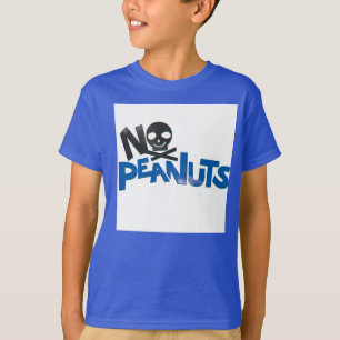 Camiseta Sem amendoins Azul Baseball T