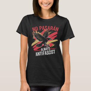 Camiseta Sem Ativista Político Antifascista Pasaran Liberda