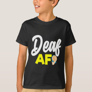Camiseta Sem Audição - Surdo - Incapaz de Ouvir - Conscienc