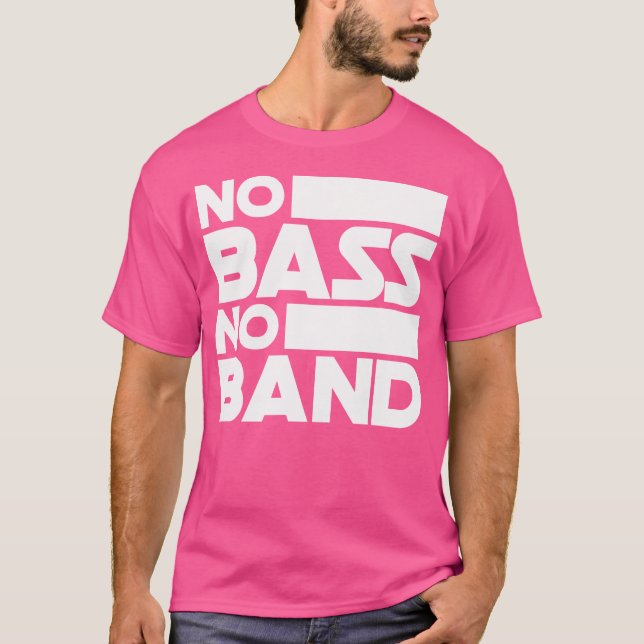 Camiseta Sem Bass, Sem Banda, Violão (Frente)