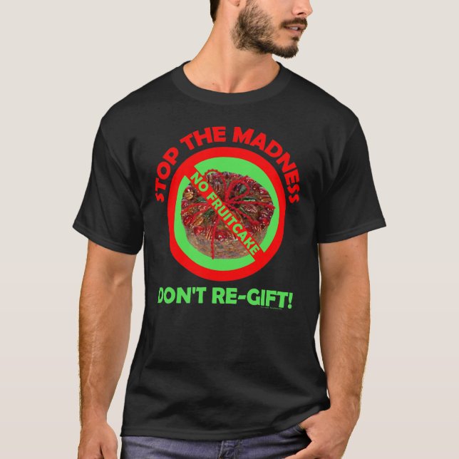 Camiseta Sem bolo de frutas de Natal (Frente)