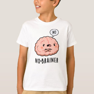 Camiseta Sem Brainer Engraçado Anatomia Cérebro