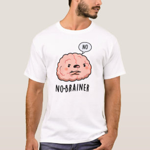 Camiseta Sem Brainer Engraçado Anatomia Cérebro
