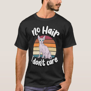 Camiseta Sem Cabelo, não me importo de Sphynx Cat Breed Ama