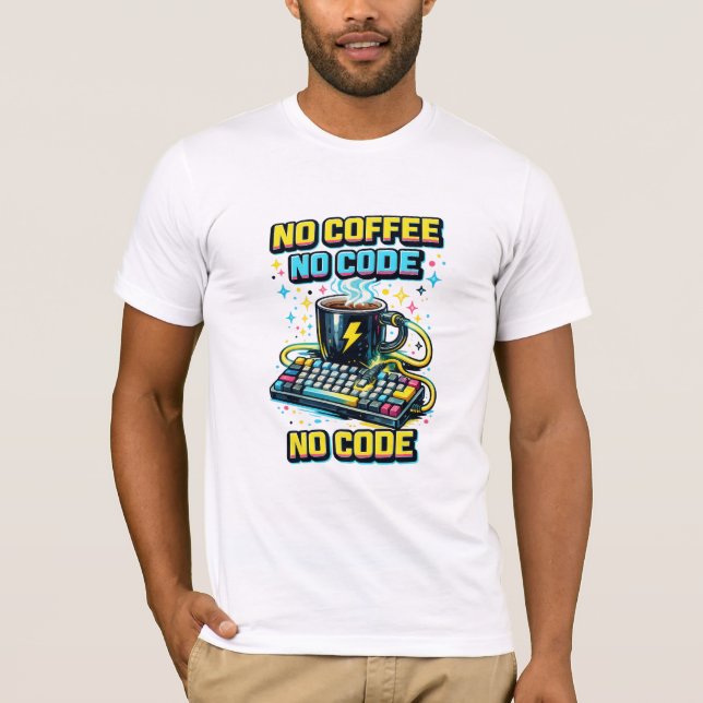 Camiseta Sem Café Sem Código (Frente)