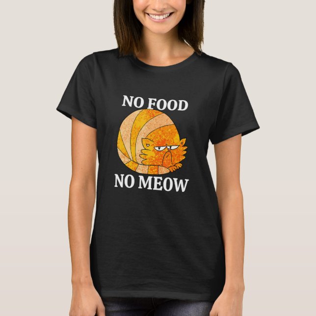 Camiseta Sem Café Sem Meia Gato Preguiçoso e Café (Frente)
