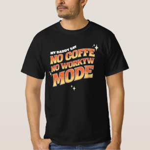 camiseta sem café sem trabalho
