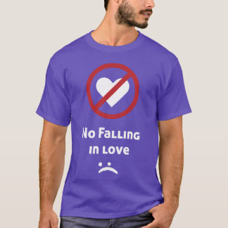 Camiseta sem cair no amor retrô