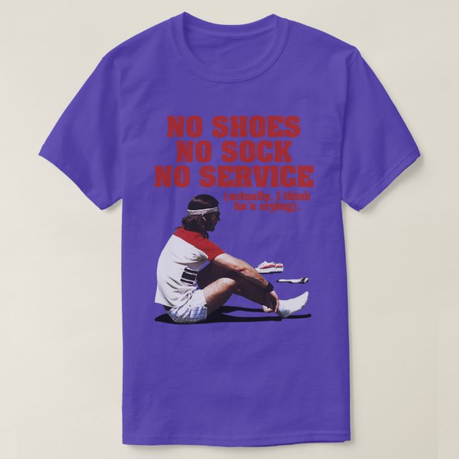 Camiseta Sem Calçados Sem Sock Sem Serviço O Baumer (Frente do Design)