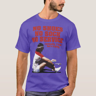 Camiseta Sem Calçados Sem Sock Sem Serviço O Baumer