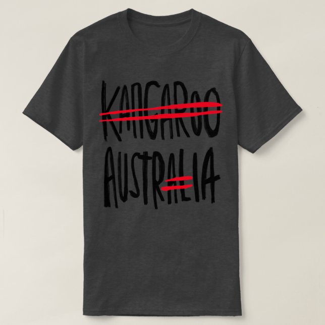 Camiseta Sem cangurus na Áustria (Frente do Design)