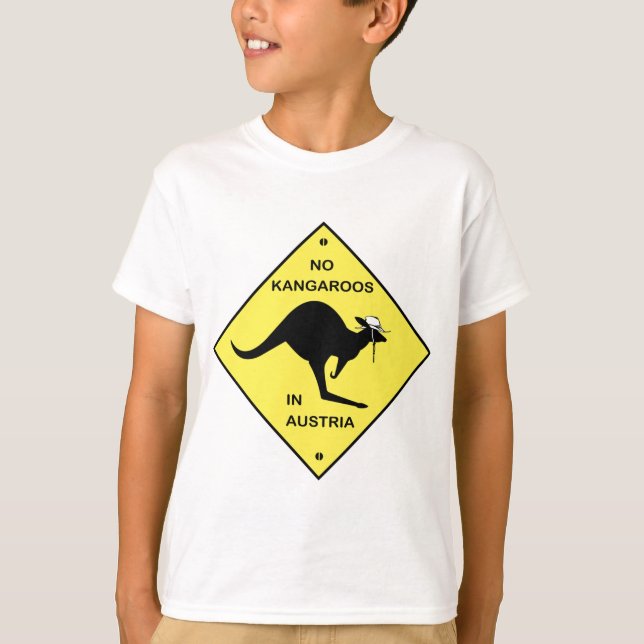Camiseta Sem cangurus na Áustria! (Frente)