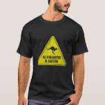 Camiseta Sem Caranguru Na Áustria<br><div class="desc">Nenhum Kangaroo Na Áustria Sinal.</div>