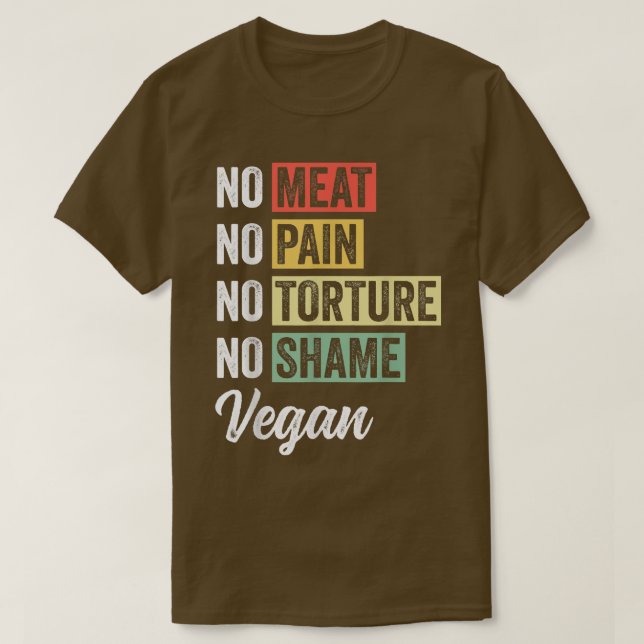 Camiseta Sem Carne Sem Dor Sem Tortura Sem Vergonha Vegetar (Frente do Design)