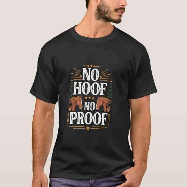 Camiseta Sem Casco Sem Prova Treinamento Engraçado de Caval (Frente)