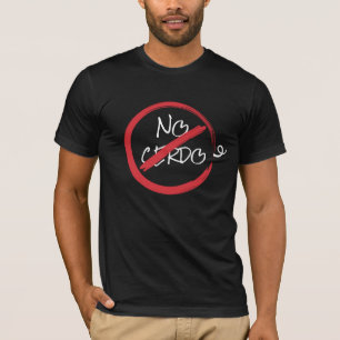 Camiseta Sem cerdo, sem bacon, T-Shirt preto engraçado