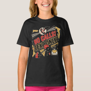 Camiseta Sem Chamadas, Apenas Texto