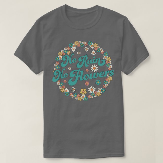 Camiseta Sem Chuva Sem Flores Flores Primavera Cute Daisy F (Frente do Design)