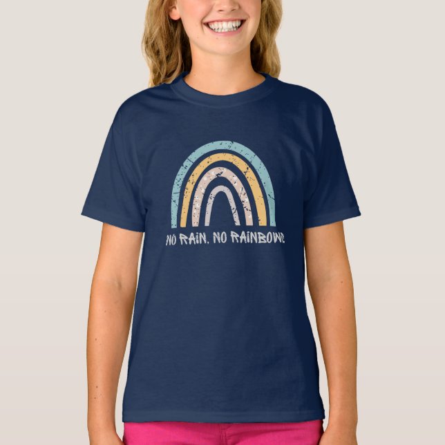 Camiseta Sem Chuva Sem Rainbows Motivação Citação Engraçada (Frente)