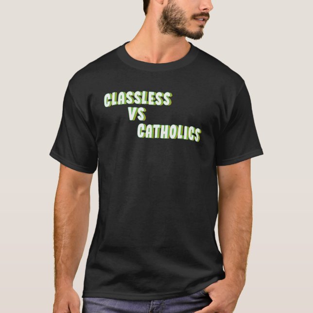 Camiseta Sem Classes Vs Católicos (Frente)
