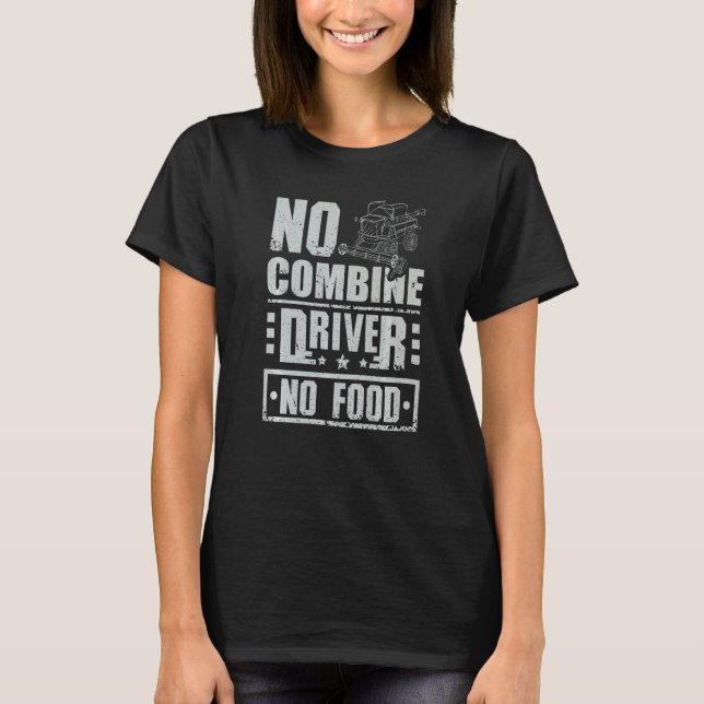 Camiseta Sem Comida de driver combinado (Frente)