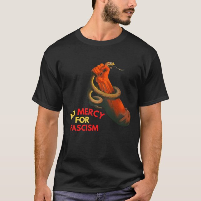 Camiseta Sem Compaixão Para O Fascismo (Frente)