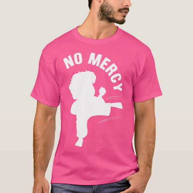 Camiseta Sem Compaixão Skeleton Karate Kid Karate Roupa (Frente)