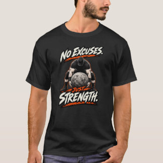Camiseta Sem Desculpas. Apenas Força. – Homem Forte