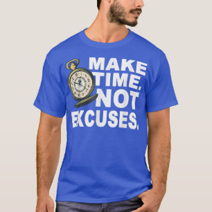 Camiseta Sem desculpas motivação para exercícios de ginásti