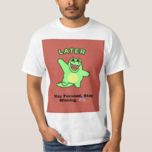 Camiseta Sem desculpas   Tee de foco sem carinho para domin
