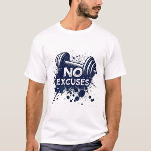 Camiseta Sem Desculpas – Tipografia Motivacional N