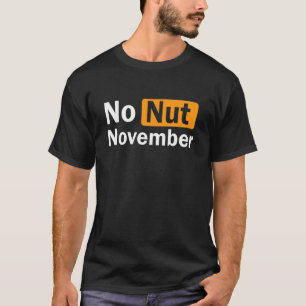 Camiseta Sem Design de desafio de novembro