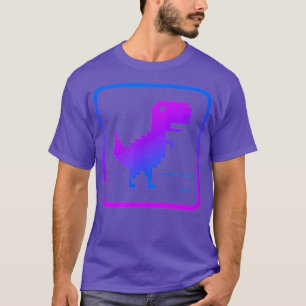 Camiseta Sem Design de Gráfico do Dinossauro da Internet