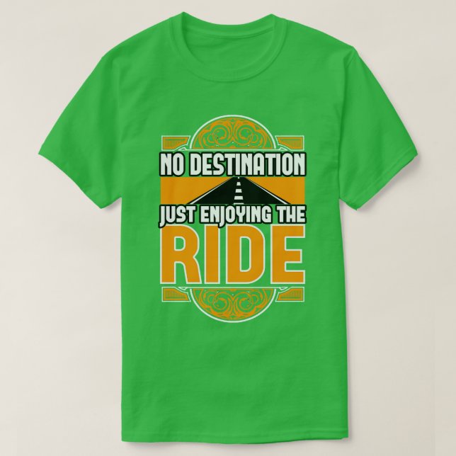 Camiseta Sem Destino Apenas Aproveitando A Viagem (Frente do Design)