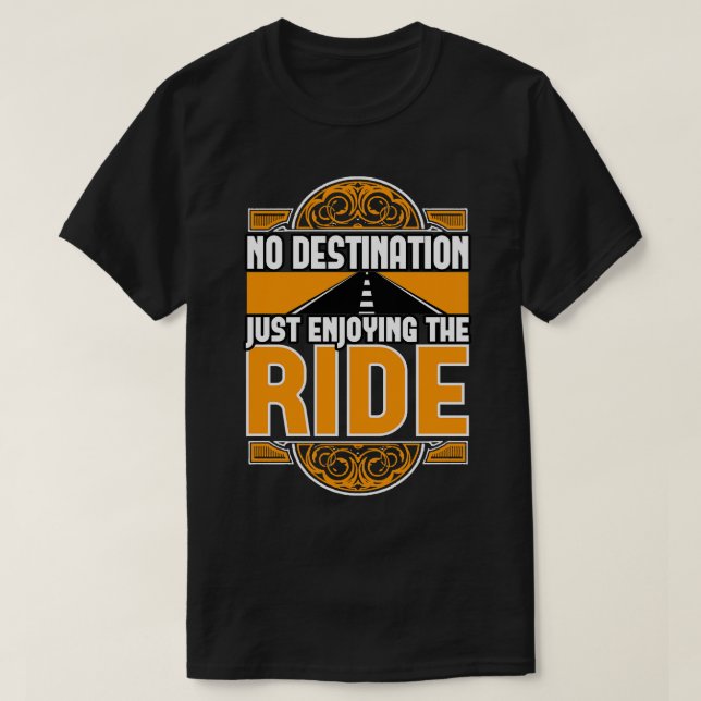 Camiseta Sem Destino Apenas Aproveitando A Viagem (Frente do Design)