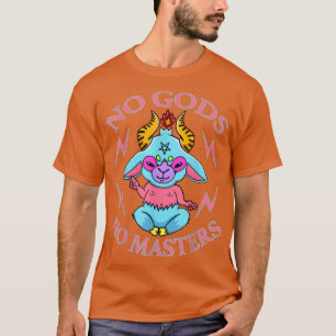 Camiseta Sem Deuses Sem Mestrados Retro Gay Pentagrama Ateí