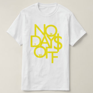 Camiseta Sem Dias de Branco/Amarelo