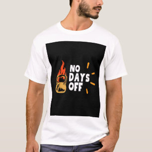 Camiseta Sem Dias de Inatividade - Kettleb de Workout de Ma